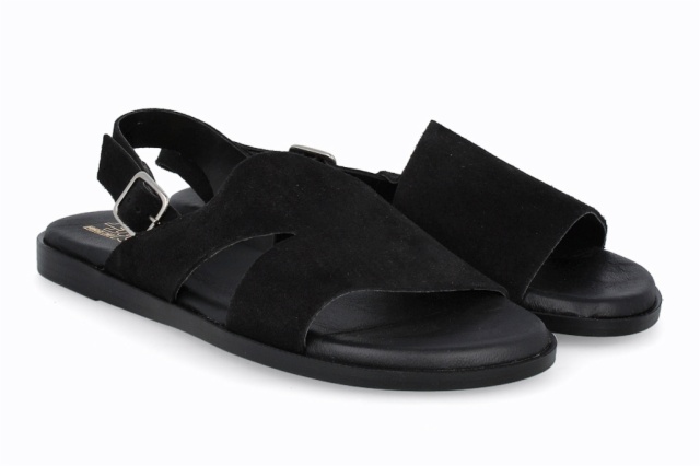 SANDALIA SERRAJE NEGRO MENORCA