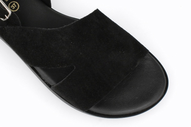 SANDALIA SERRAJE NEGRO MENORCA