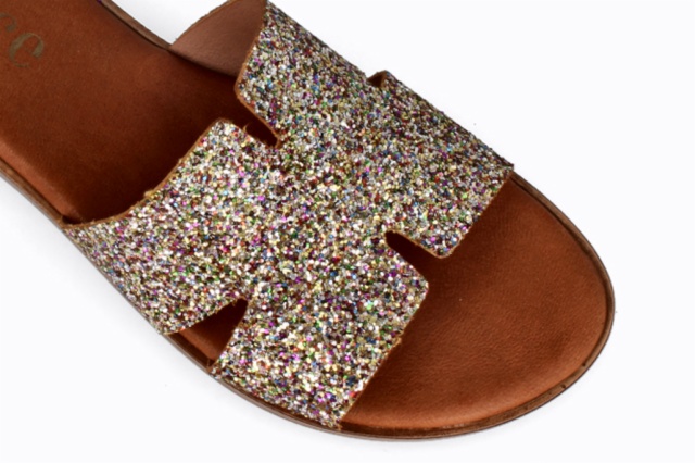 SANDALIA GLITER MULTICOLOR MENORCA
