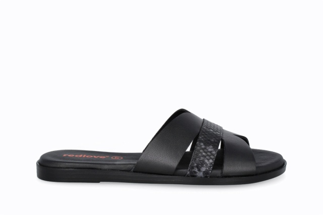 SANDALIA VELVET NEGRO MENORCA