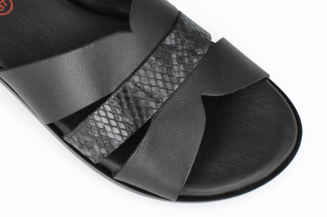 SANDALIA VELVET NEGRO MENORCA