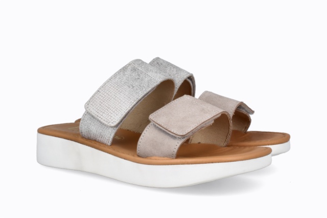 SANDALIAS PERLA-PLATA TOKIO