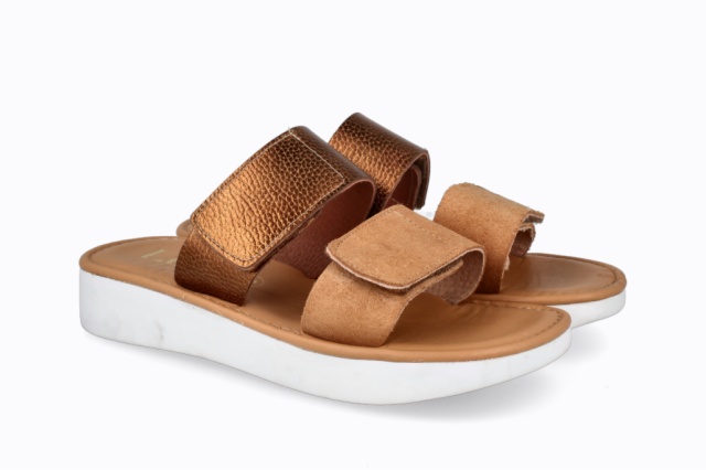 SANDALIAS CAMEL-BRONCE TOKIO