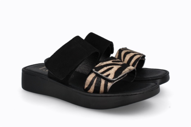SANDALIAS NEGRO-BEIG TOKIO