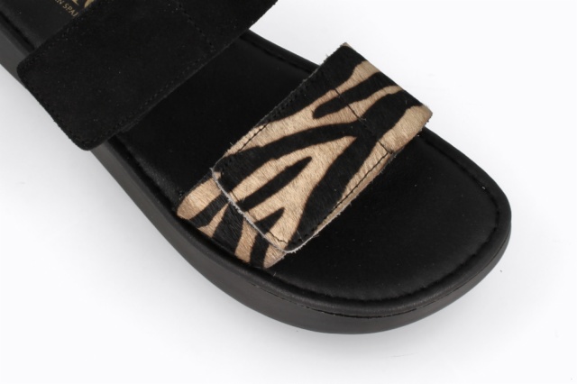 SANDALIAS NEGRO-BEIG TOKIO