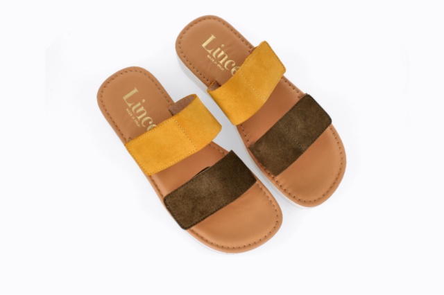 SANDALIAS VERDE-OCRE TOKIO