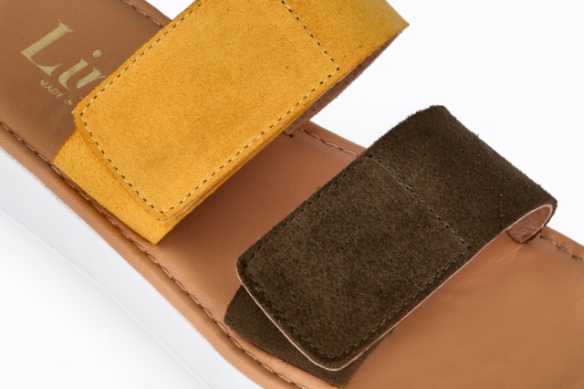 SANDALIAS VERDE-OCRE TOKIO