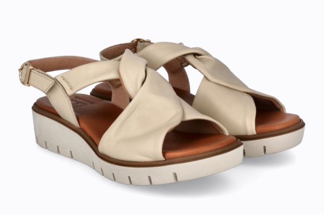 V13406PIEL FLORENCIA BEIGH.512 LOR BLANCO CUERO