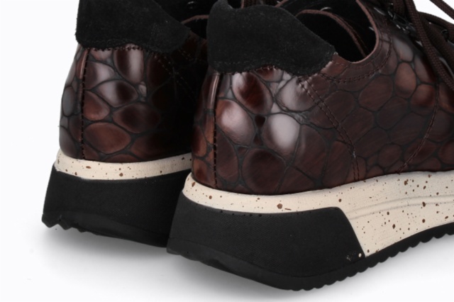 SNEAKER BORA MARRON ZENIA BEIG NEGRO