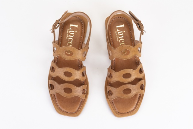 SANDALIAS PLANAS SERRAJE CUERO