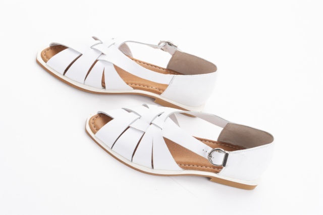 SANDALIAS PLANAS FLORENCIA BLANCO