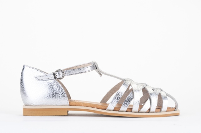 SANDALIA FLORENCIA PLATA