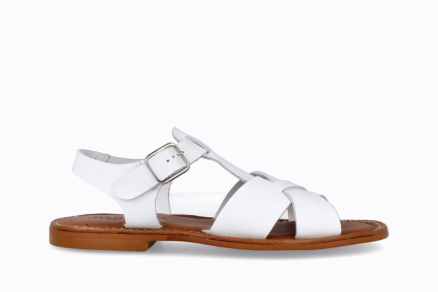 SANDALIA TIRAS CRUZADAS BLANCAS