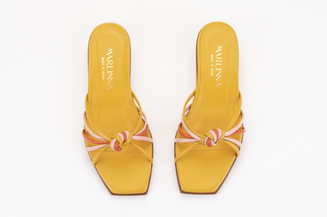 SANDALIA METAL MANGO PINK NARANJA KENIA