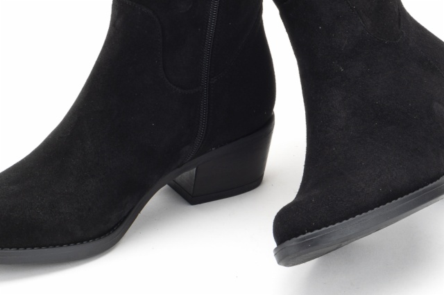 BOTIN COWBOY SERRAJE NEGRO PISO DAKOTA