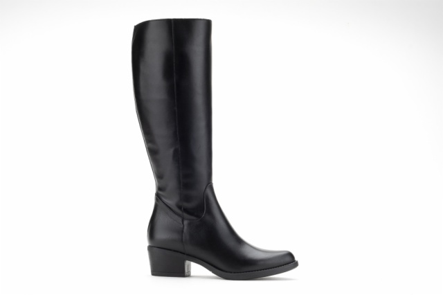 BOTA COWBOY DE PIEL NEGRA PISO DAKOTA