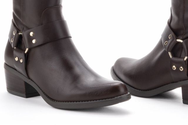 BOTA COWBOY PIEL MARRON PISO DAKOTA