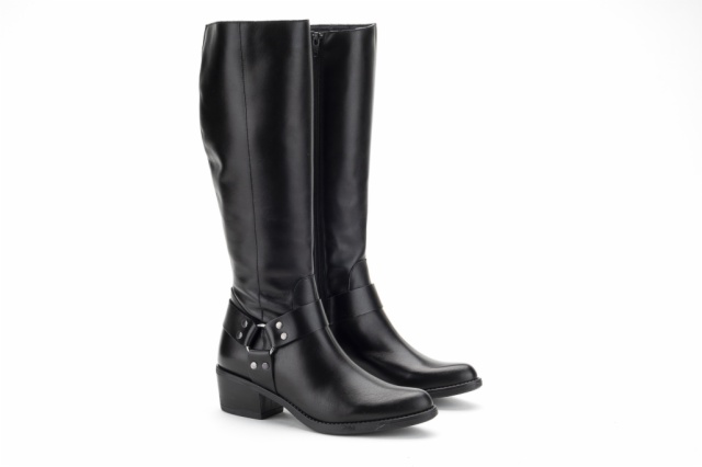 BOTA COWBOY PIEL NEGRO PISO DAKOTA