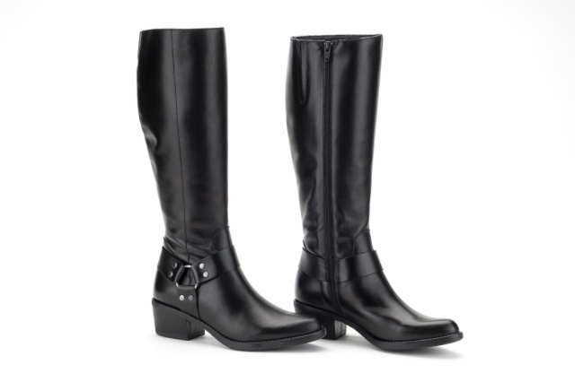 BOTA COWBOY PIEL NEGRO PISO DAKOTA