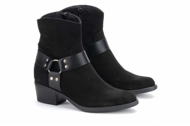 BOTIN COWBOY PIEL NEGRA PISO DAKOTA