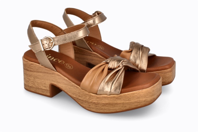 SANDALIAS BRONCE-CAMEL ABRIL