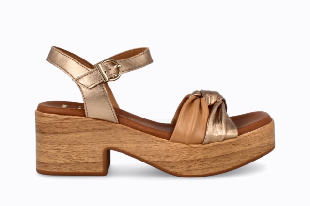 SANDALIAS BRONCE-CAMEL ABRIL