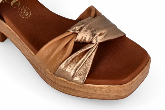 SANDALIAS BRONCE-CAMEL ABRIL