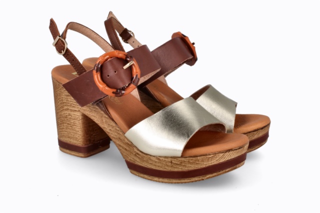 SANDALIA FLORENCIA PLATINO