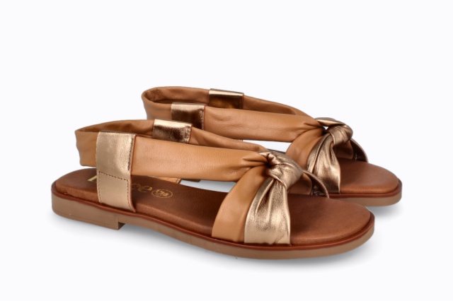 SANDALIAS BRONCE CAMEL CORFU