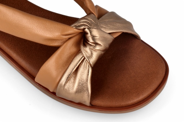 SANDALIAS BRONCE CAMEL CORFU