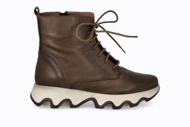 BOTÍN OLA PIEL VELVET KAKI