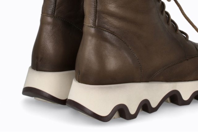 BOTÍN OLA PIEL VELVET KAKI