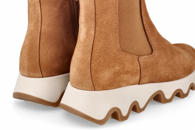 BOTÍN OLA SERRAJE OCRE