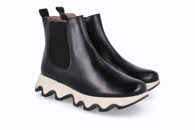 SNEAKER OLA PIEL NEGRO