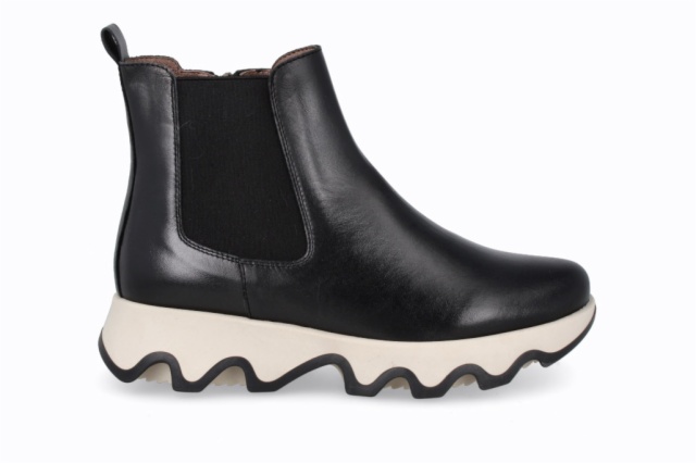 SNEAKER OLA PIEL NEGRO