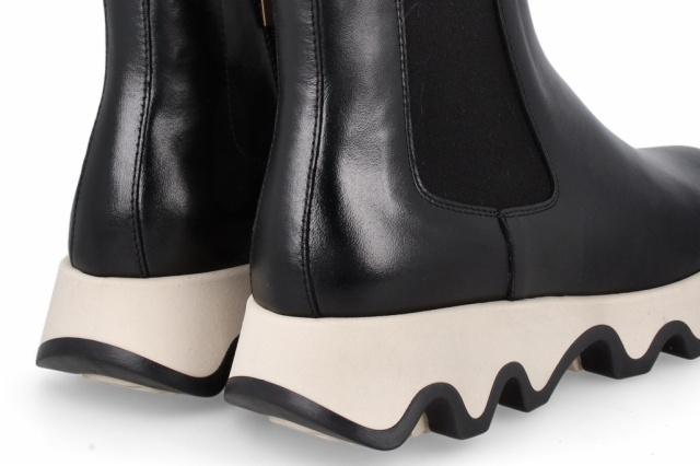 SNEAKER OLA PIEL NEGRO