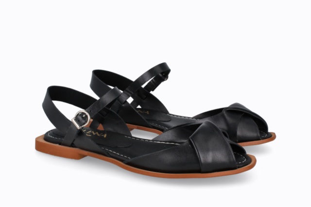 SANDALIA PLANA FLORENCIA NEGRO