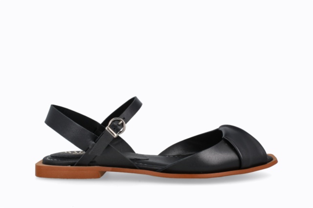 SANDALIA PLANA FLORENCIA NEGRO