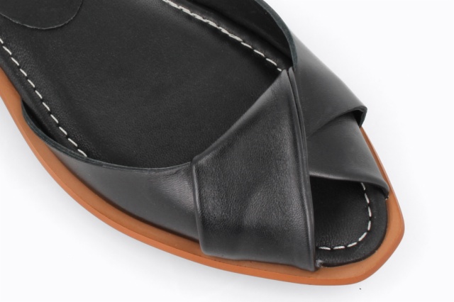 SANDALIA PLANA FLORENCIA NEGRO