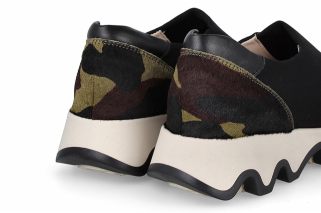SNEAKER OLA LICRA MIPE NEGRO CAMUFLAJE