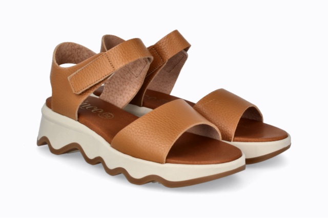 SANDALIA MAREA VELCRO VELVET CAMEL