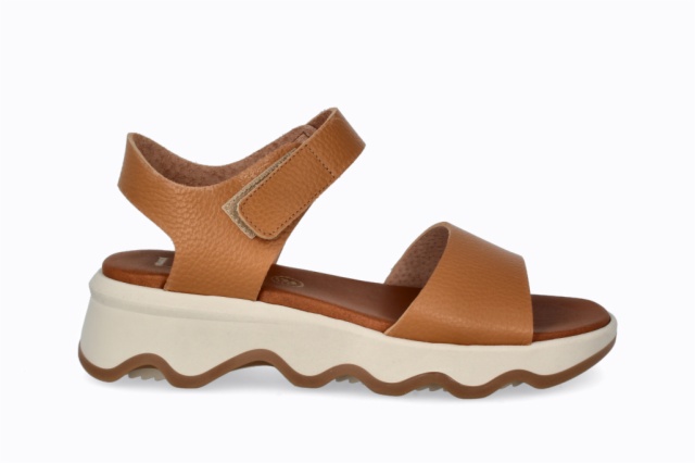 SANDALIA MAREA VELCRO VELVET CAMEL