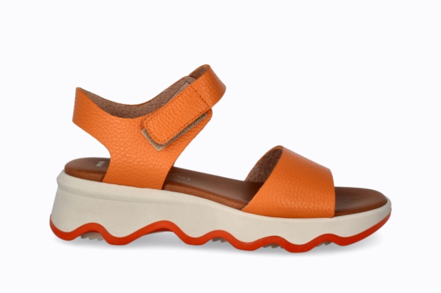 SANDALIA MAREA BUGUI VELCRO NARANJA