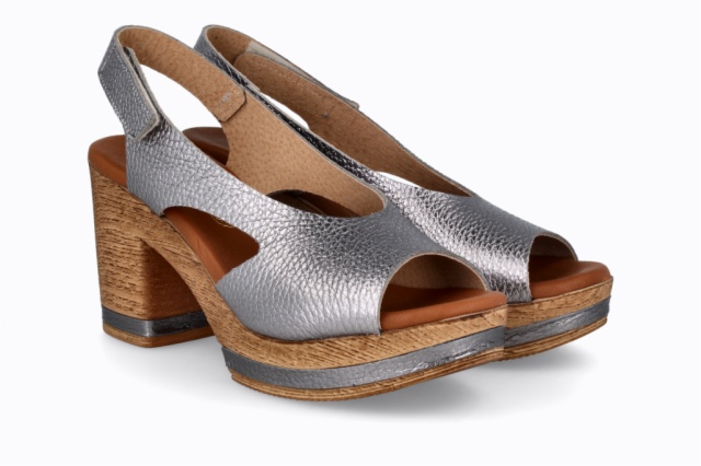 SANDALIA FLOTTER PLATA CAPRI OCRE
