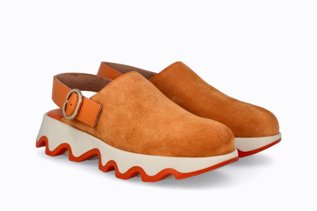 ZUECO OLA BEIG NARANJA
