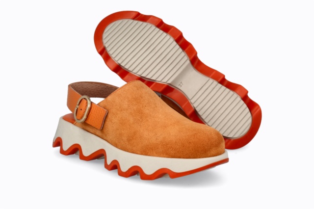 ZUECO OLA BEIG NARANJA