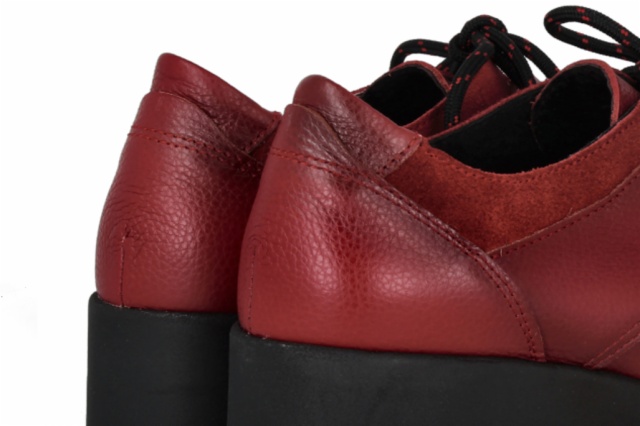 BLUCHER BILLY MATI NEGRO BURDEOS