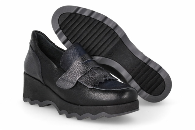 MOCASÍN BILLY NEGRO MARINO