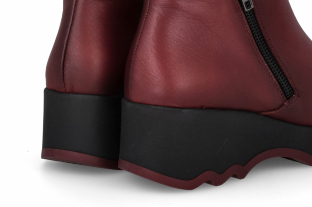 I51801PIEL VELVET ROJOH.486 MATI NEGRO BURDEOS