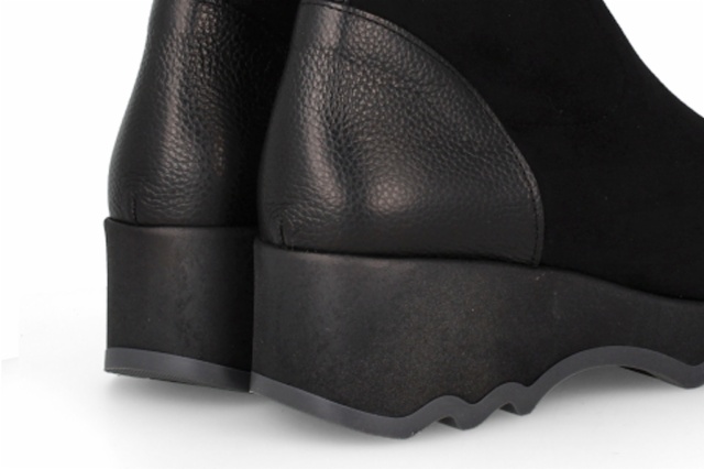 BOTÍN LICRA DAINO MATI NEGRO GRIS